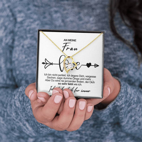 Divesart - Weißgold-Halskette - Für meine schöne Frau