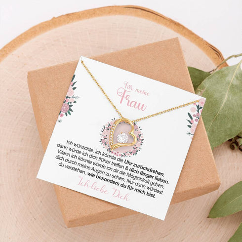 Divesart - Weißgold-Halskette - An meine zukünftige Frau