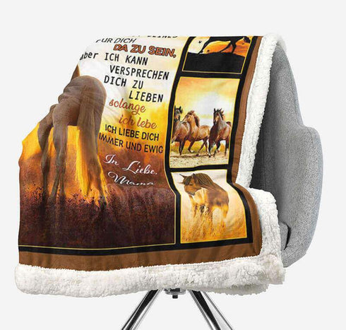 Divesart - Decke von Mutter zu Sohn - "Majestätischer Sonnenuntergang"