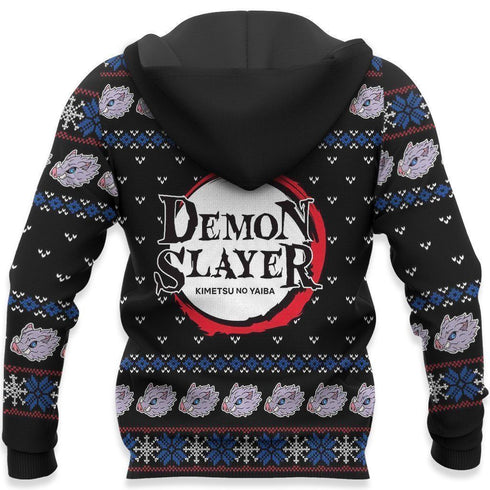 Inosuke Ugly Christmas Sweater Demon Slayer Anime Xmas Gift Custom Clothes