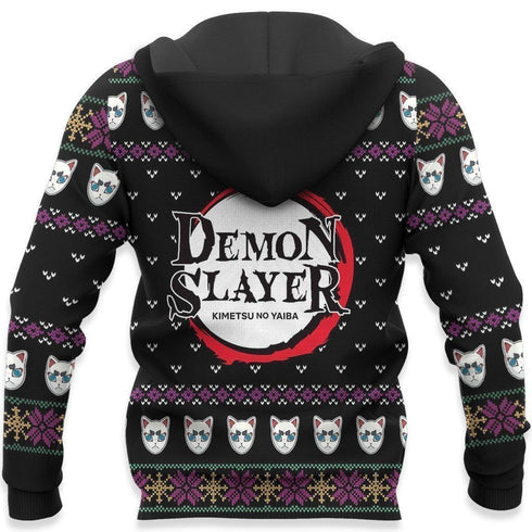 Giyu Tomioka Ugly Christmas Sweater Demon Slayer Anime Xmas Gift Custom Clothes