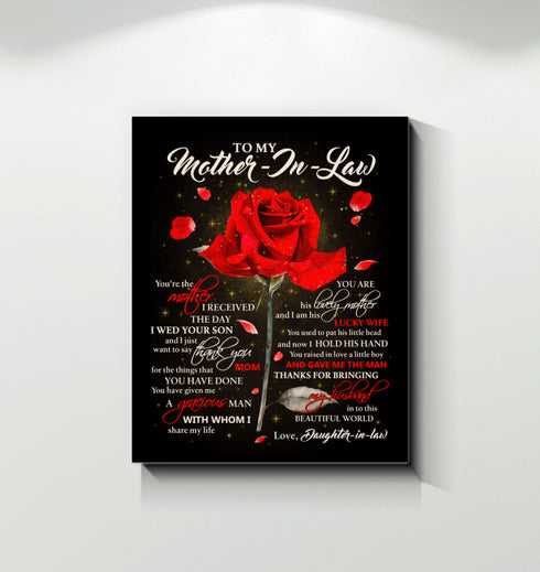 Thank For All Things You Do Gift For Mother-In-Law Canvas Prints