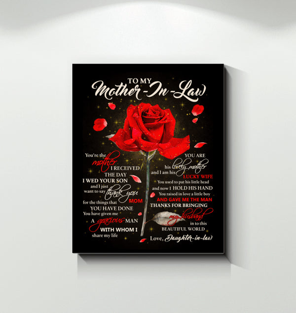 Thank For All Things You Do Gift For Mother-In-Law Canvas Prints