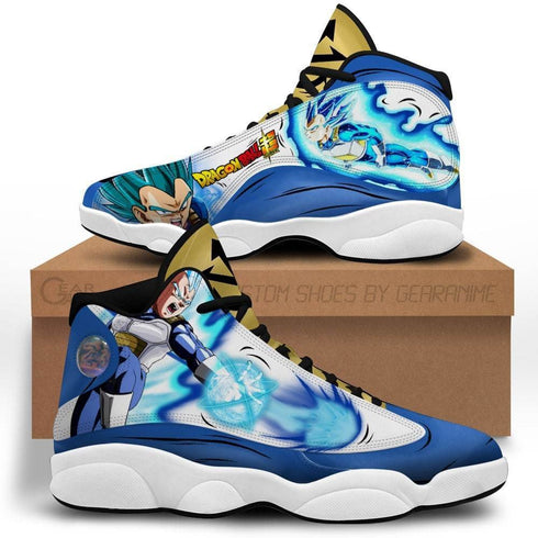 Vegeta Blue Sneakers Custom Anime DB Shoes