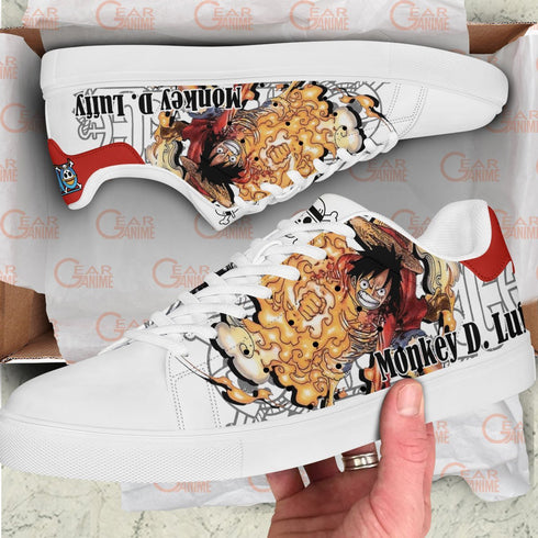 Monkey D Luffy Skate Sneakers Custom Anime OP Shoes