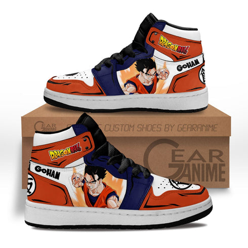 Gohan Kids Sneakers Custom Anime DB Shoes For Kids