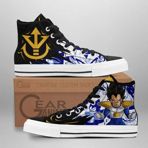 Prince Vegeta High Top Shoes Custom Manga Anime DB Sneakers