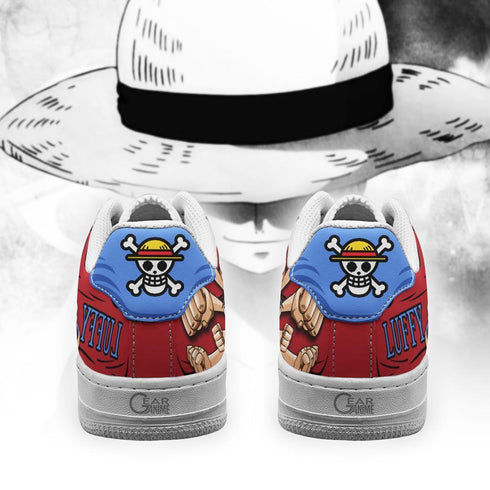 Gomu Gomu Luffy Air Sneakers Custom Anime OP Shoes