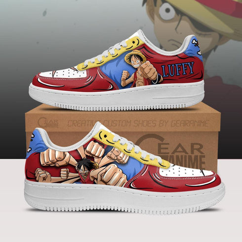 Gomu Gomu Luffy Air Sneakers Custom Anime OP Shoes