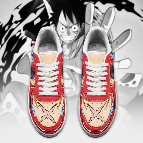 Luffy Haiki Air Sneakers Custom Wano Arc OP Anime Shoes