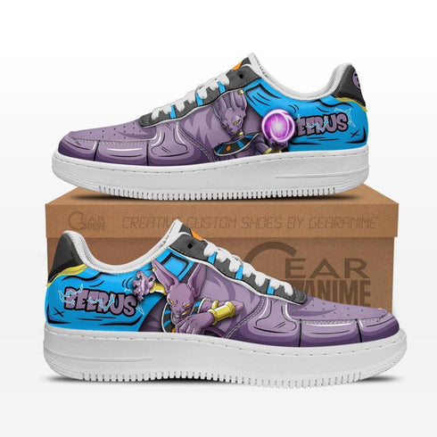 Beerus Air Sneakers Custom Anime DB Shoes
