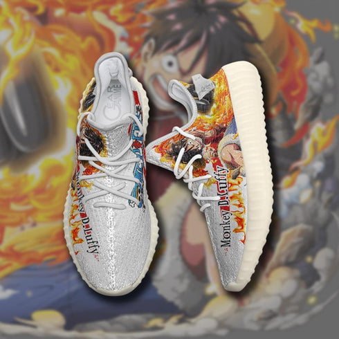 Monkey D Luffy Sneakers Custom Skill OP Anime Shoes