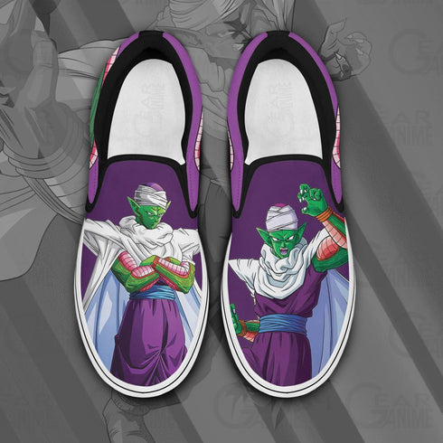 Piccolo Slip On Sneakers DB Custom Anime Shoes PN11