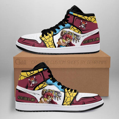 Eustass D. Kid Sneakers Custom Anime OP Shoes