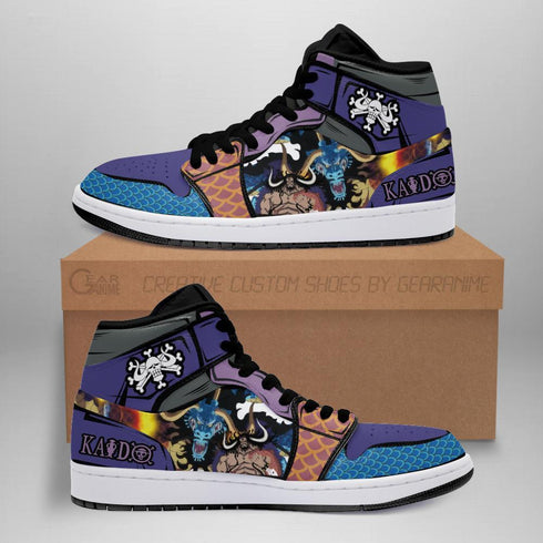 Yonko Dragon Kaido Sneakers Custom Anime OP Shoes