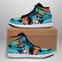 Goku Blue Sneakers Kamehameha Custom Anime DB Shoes