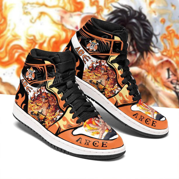Portgas D. Ace Sneakers Custom Anime OP Shoes