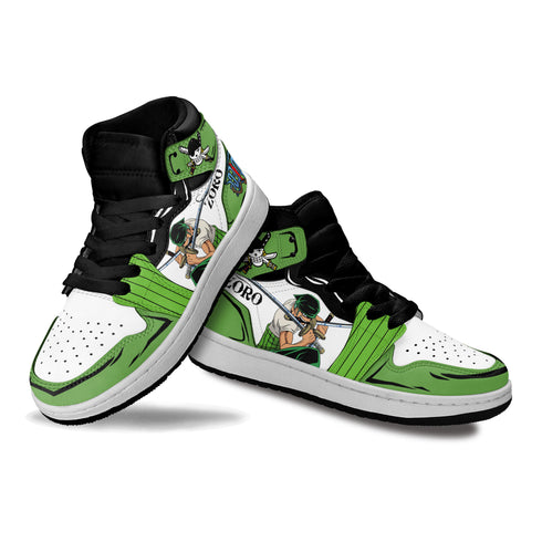 Zoro Roronoa Kids Sneakers Custom Anime OP Shoes For Kids