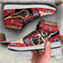 Luffy Armament Haki Sneakers Custom OP Anime Shoes