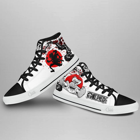 Luffy Gear 5 High Top Shoes Anime OP Sneakers Japan Style