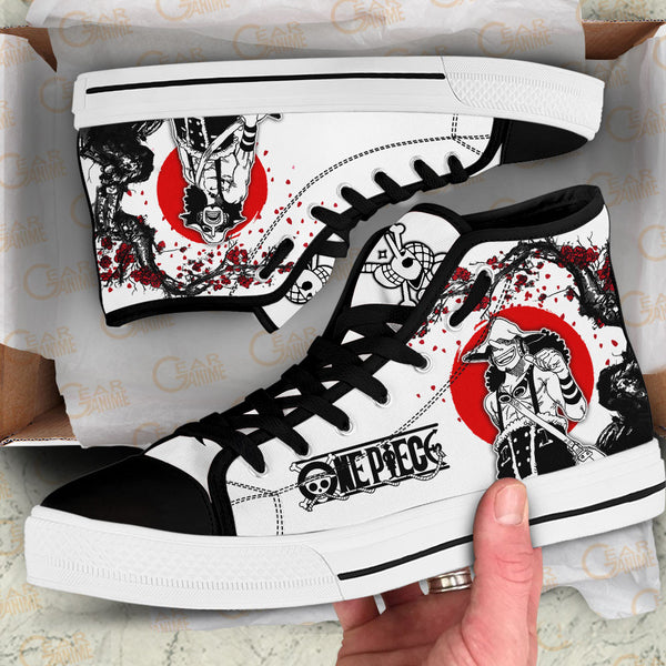 Usopp High Top Shoes Custom Anime OP Sneakers Japan Style