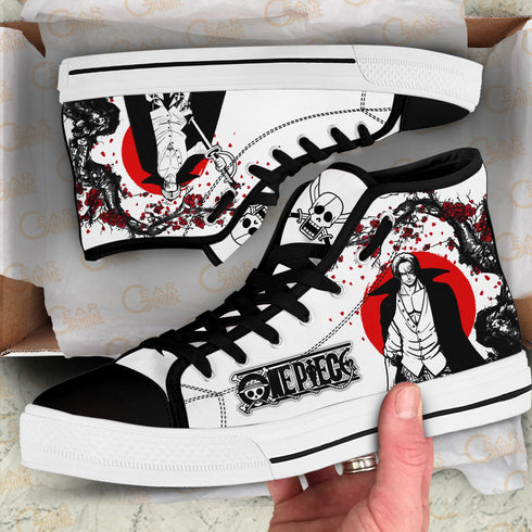 Shanks High Top Shoes Custom Anime OP Sneakers Japan Style