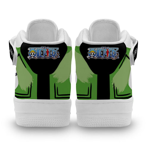 Zoro Sneakers Air Mid OP Custom Anime Shoes