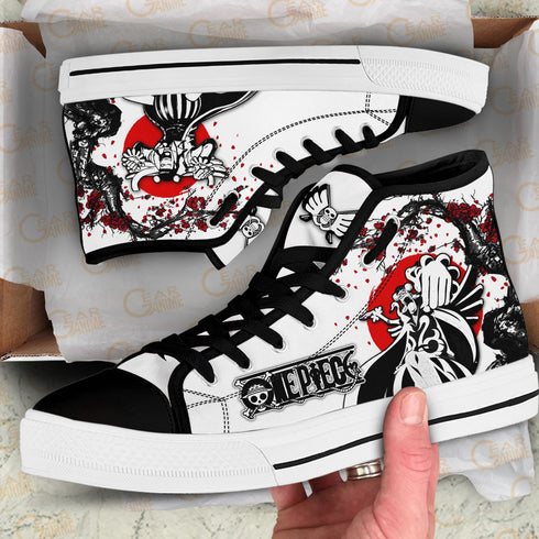 Mr 2 Bentham High Top Shoes Custom OP Anime Sneakers Japan Style