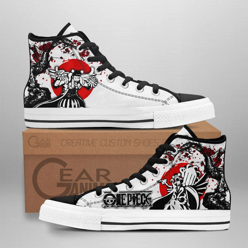 Mr 2 Bentham High Top Shoes Custom OP Anime Sneakers Japan Style