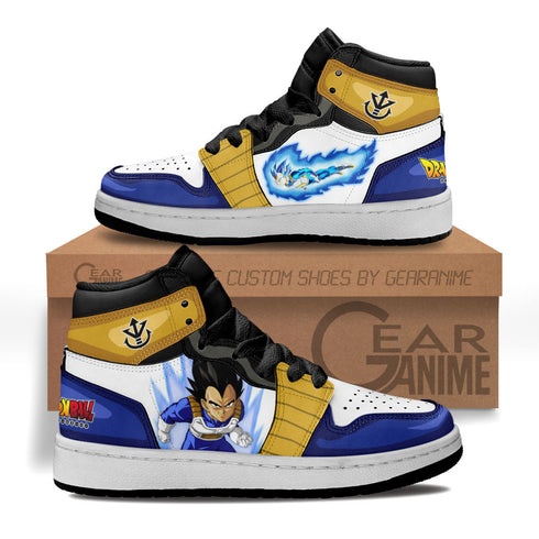 Vegeta Kids Sneakers Custom DB Anime Shoes For Kids