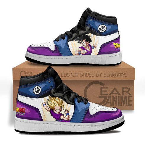 Kid Gohan Kids Sneakers Custom DB Anime Shoes For Kids