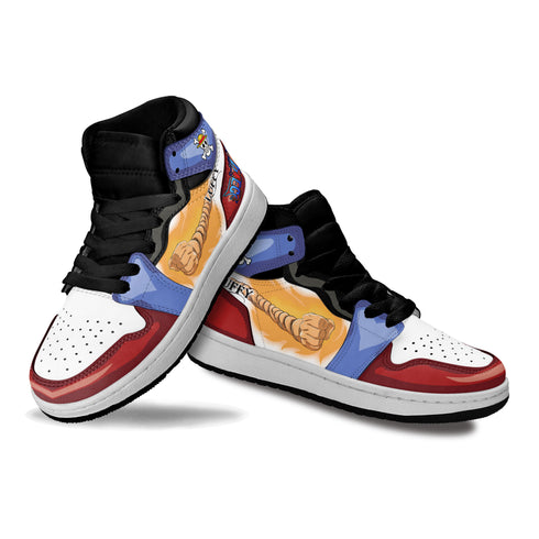 Monkey D Luffy Kids Sneakers Custom OP Anime Shoes For Kids
