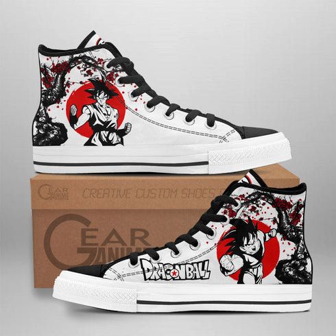 Goku High Top Shoes Custom DB Anime Sneakers Japan Style