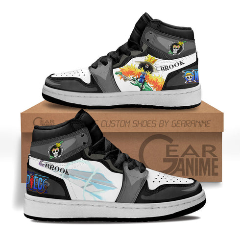 Brook Kids Sneakers Custom OP Anime Shoes For Kids