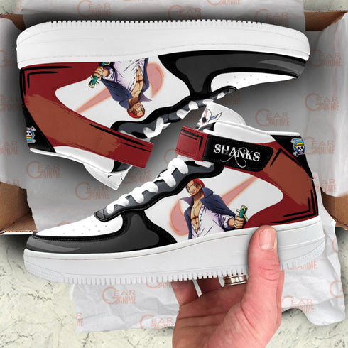 Shanks Sneakers Air Mid OP Custom Anime Shoes