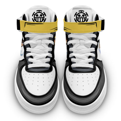 Trafagar Law Sneakers Air Mid Custom OP Anime Shoes