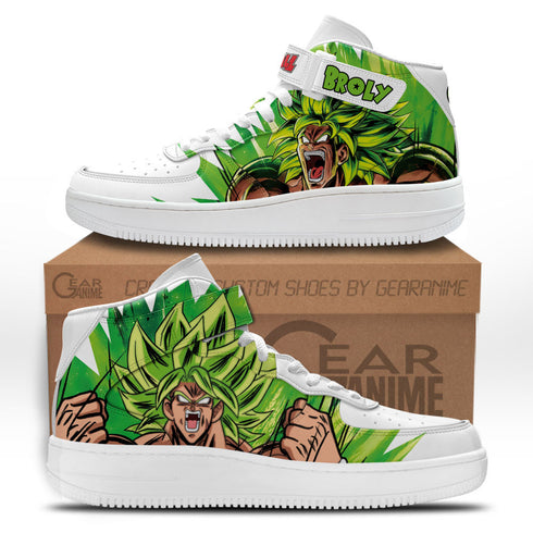 Broly Sneakers Air Mid Custom DB Anime Shoes