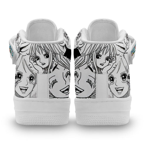 Nami Sneakers Air Mid OP Custom Anime Shoes Mix Manga