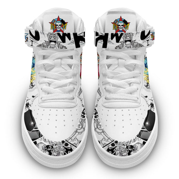 Franky Sneakers Air Mid OP Custom Anime Shoes Mix Manga