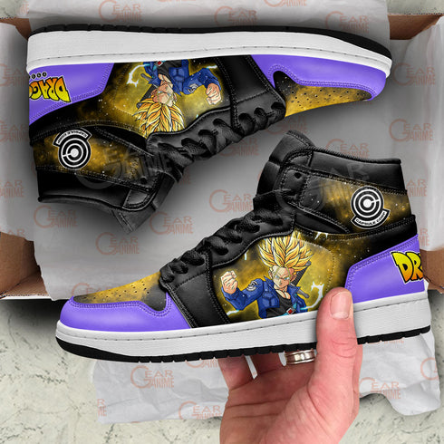 Trunks Super Saiyan Sneakers Custom Dragon Ball Anime Shoes Mix Galaxy