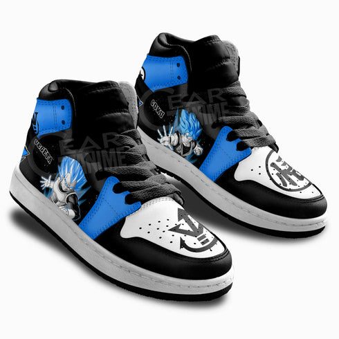 Goku and Vegeta Blue Kids Sneakers Dragon Ball Anime Shoes For Kids