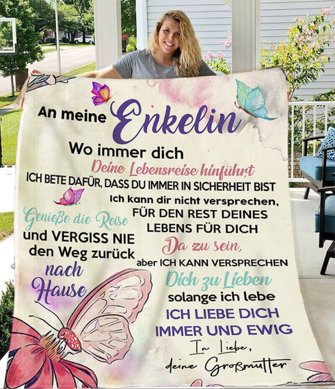 Divesart - Decke von Großmutter zu Enkelin - "Fabelhafter Charme der Gefühle"