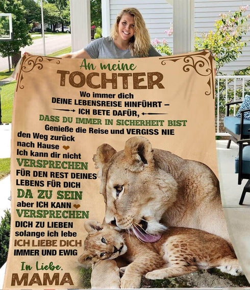 Divesart - Decke von Mutter zu Tochter - "Du bist das Wertvollste in meinem Leben"