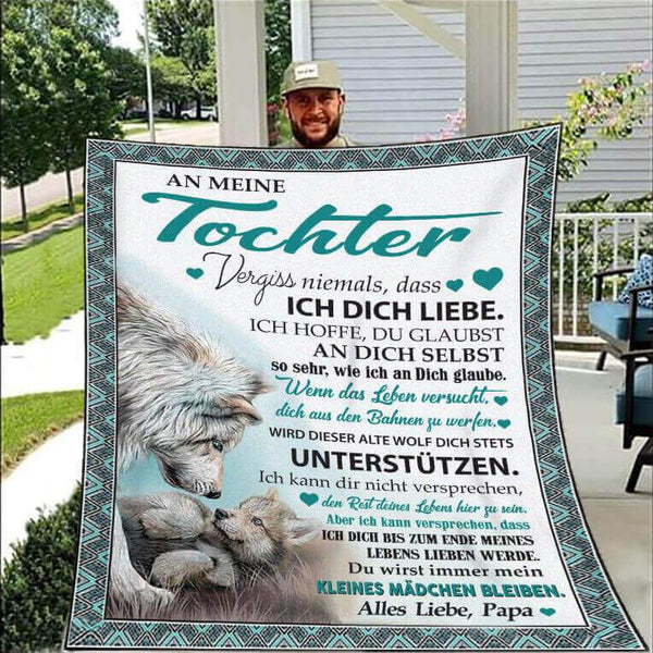 Divesart - Decke vom Vater an die Tochter - "Wolfstreue"