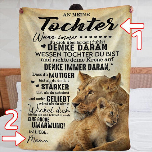 Divesart - Decke von Mutter zu Tochter - "Familienumarmungen"