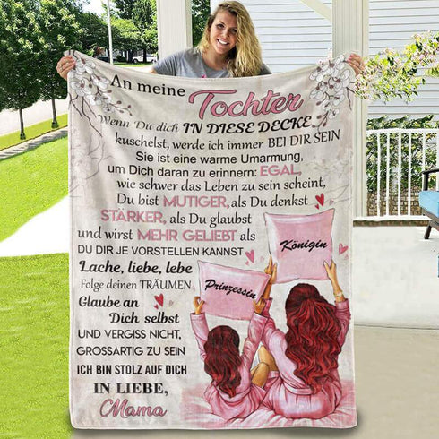 Divesart - Decke von Mutter zu Tochter - "Glück in den kleinen Dingen"