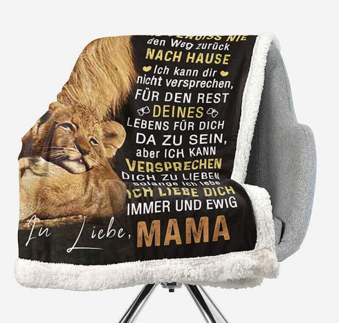 Divesart - Decke von Mutter zu Tochter - "Ich liebe dich am meisten auf der Welt"