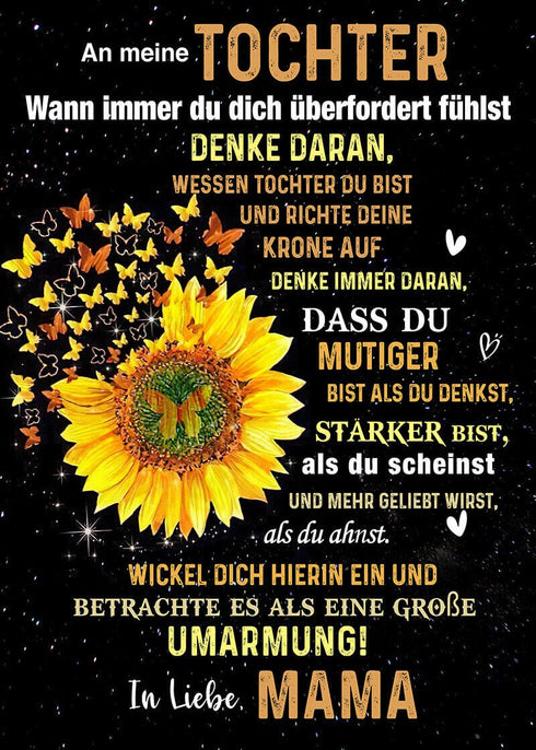 Divesart - Decke von Mutter zu Tochter - "Helle Farben des Sommers"