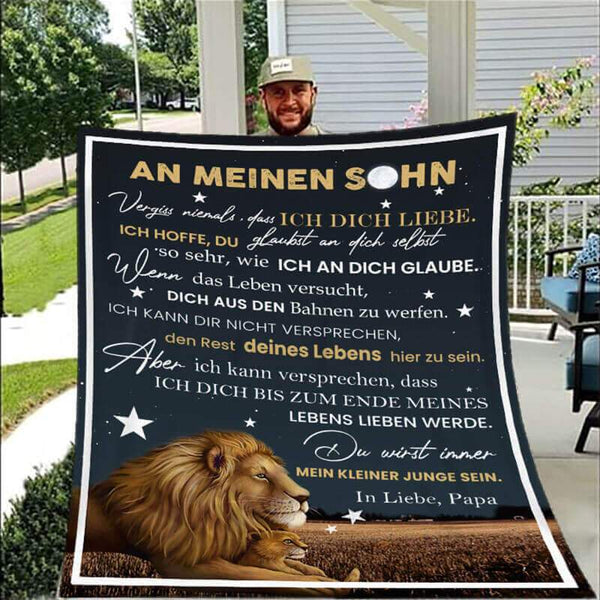 Divesart - Decke vom Vater an den Sohn - "Ein Löwe im Mondlicht"