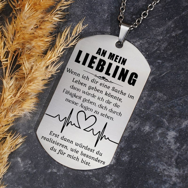 Wenn du in deiner Nähe bist, schlägt mein Herz schneller - Anhänger für einen geliebten Menschen